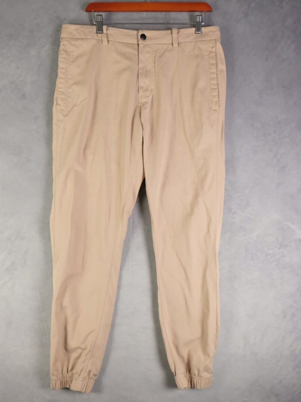 Lululemon Joggers Mens 34 Beige Tapered Chino Pants Warp ABC Athletic